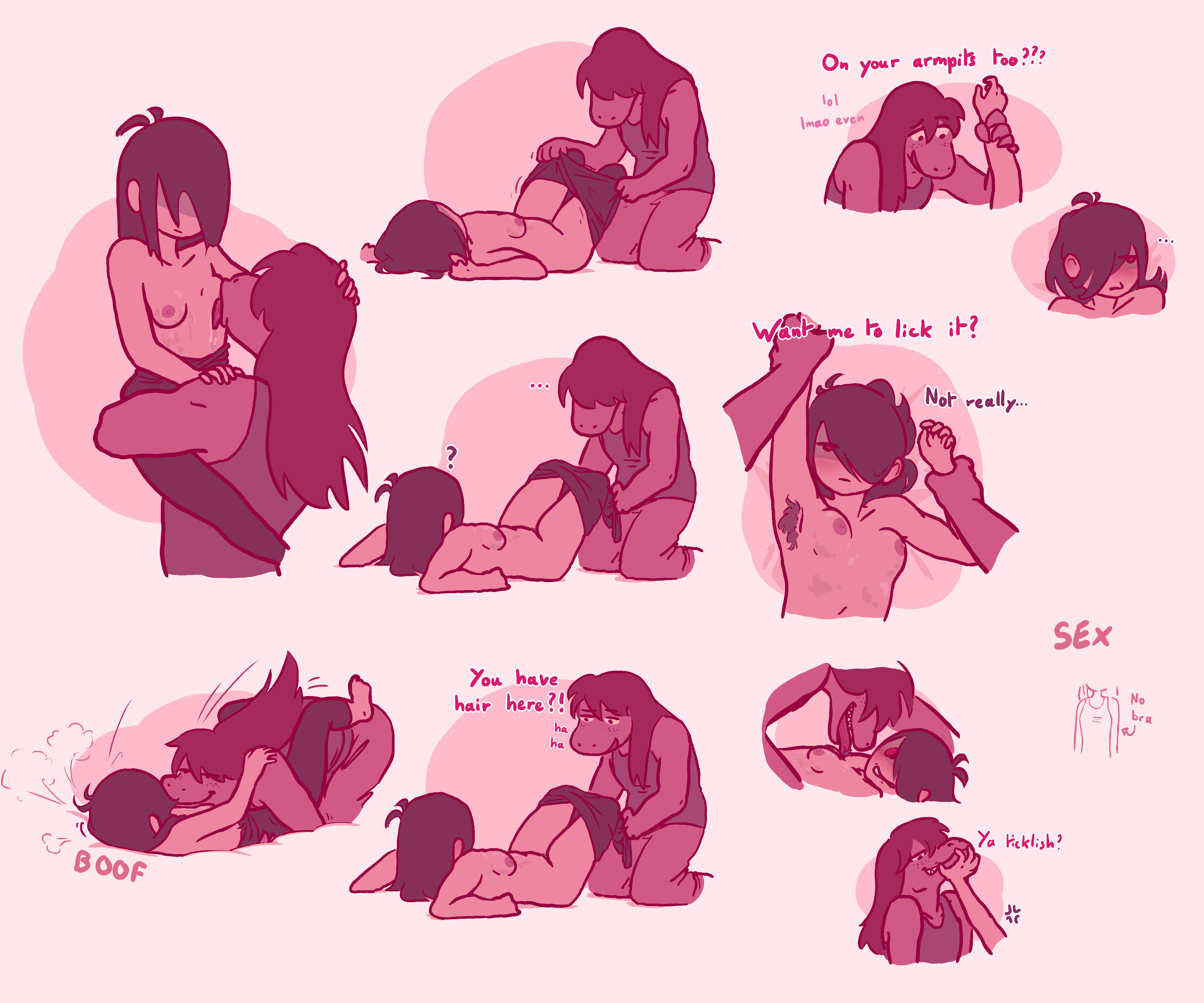 2girls, absurd res, absurdres, anthro, armpit hair, armpits, blush, body hair, breasts, casual, comic, consensual, crossgender, cute, deltarune, dialog, dialogue, english, english dialogue, english text, female, female anthro, female anthro/female human, female human, female human/female anthro, female only, female pubic hair, female/female, genderswap, human, kris (deltarune), kris female (deltarune), laying on bed, lesbian sex, licking, licking armpit, licking breast, long hair, medium breasts, monster, monster girl, multiple images, no bra, no panties, on bed, petsusie, pubic hair, rule 63, scalie, snout, susie (deltarune), tagme, teasing, tickling, undressing, undressing another, undressing partner, wholesome, yuri