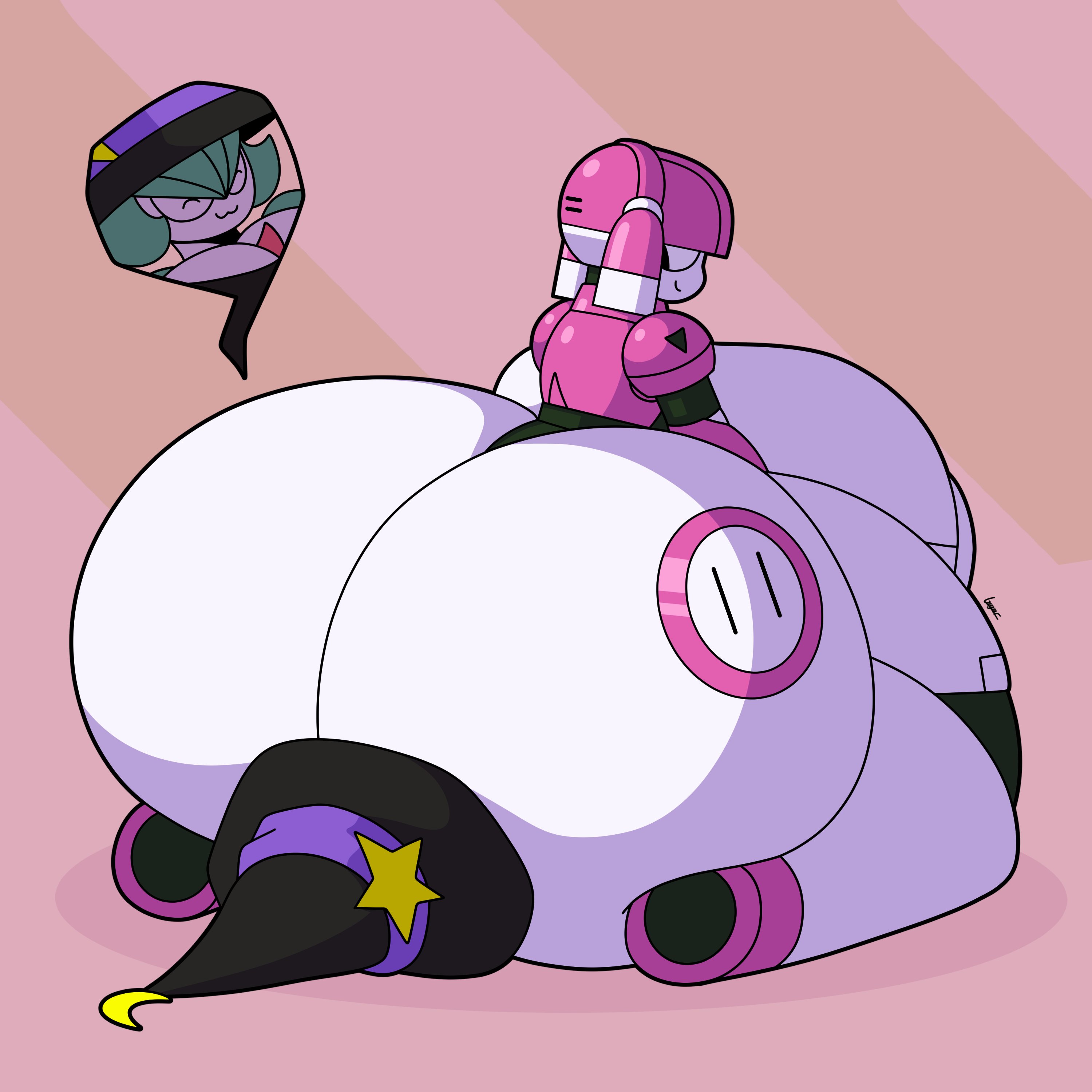 ass, big ass, big breasts, breasts, bubble ass, bubble butt, dorahden, female, gardevoir, huge ass, mya (dorahden), no humans, pokémon (species), pokemon, pokemon (species), vanessa (zer0264), yuri