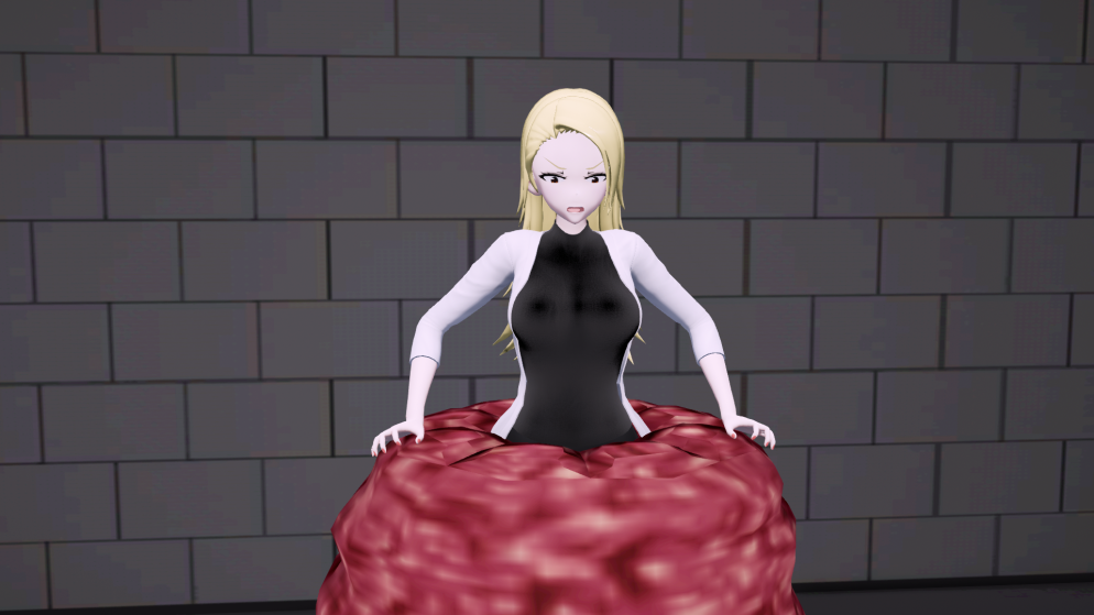 1girls 3d 3d_model amelia_buck angry angry_face background big_breasts black_clothing black_eyes black_shirt blonde_hair brick_wall dark_background female female_focus flesh flesh_creature human human_focus humanoid imminent_death imminent_vore labcoat mikumikudance mmd monster nipples_visible_through_clothing non-human painted_fingernails painted_nails red_nails scp scp-610 scp_foundation shocked shocked_expression shocked_eyes simple_background struggling stuck stuck_in_object tales_from_the_foundation trying_to_break_free trying_to_leave vore white_clothing white_coat wide_hips