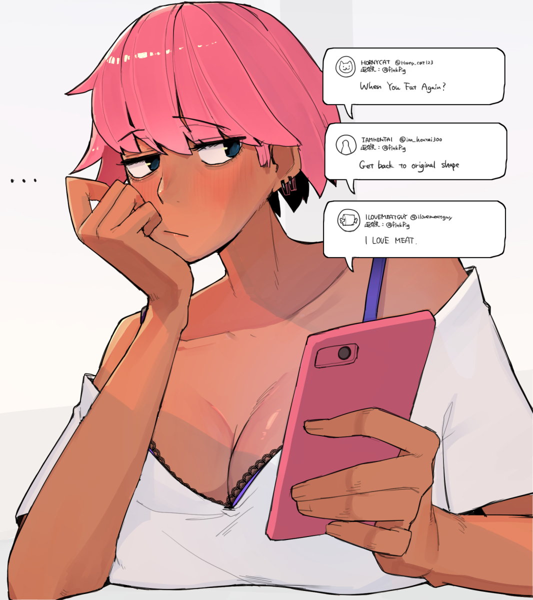 big breasts, breasts, female, ohasi, pink (ohasi), tagme