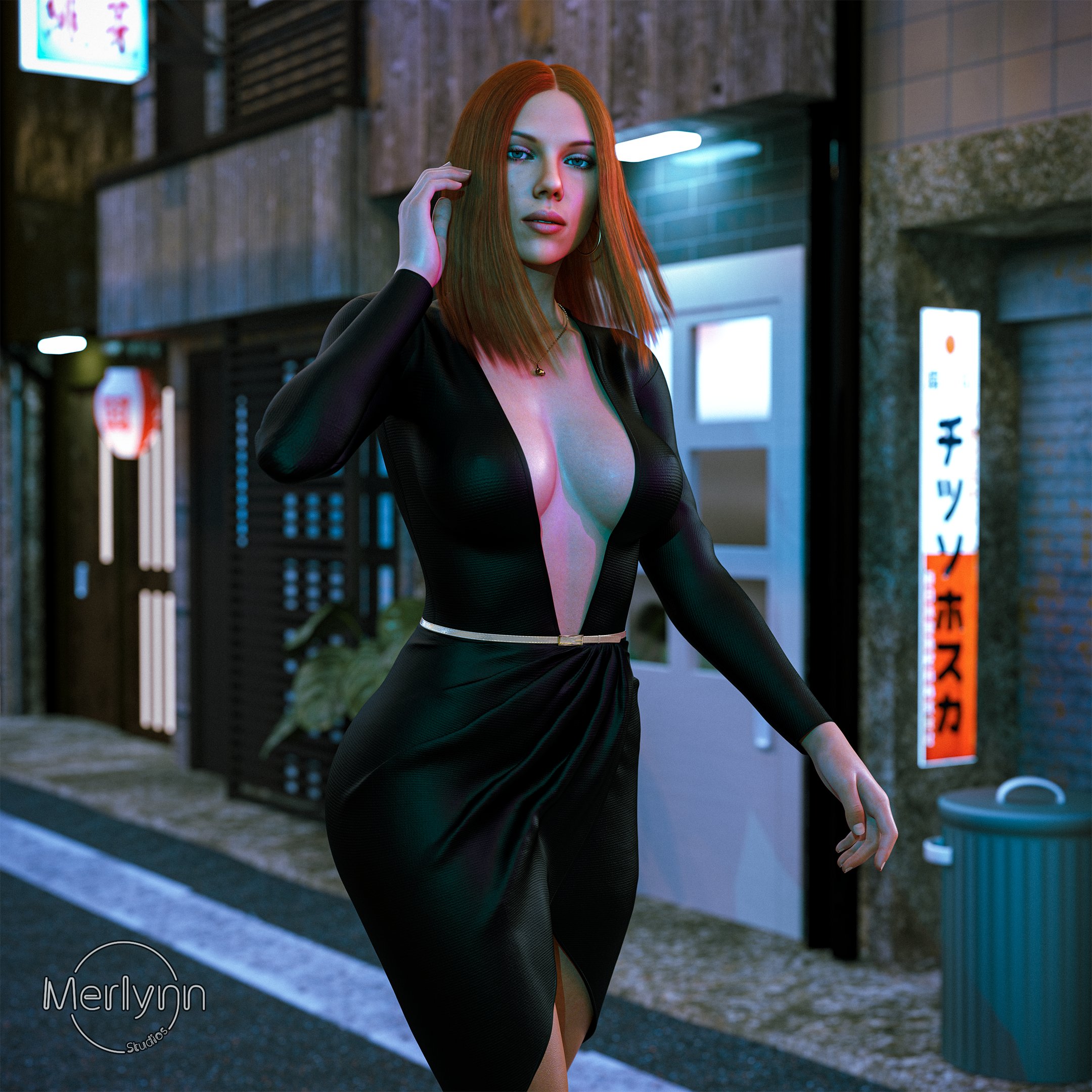 1girls, 3d, ass, athletic, athletic female, avengers, big ass, big breasts, black dress, black widow (marvel), breasts, bust, busty, cleavage, curvy, deep cleavage, detailed background, digital media (artwork), dress, eyebrows, eyelashes, eyes, female, female focus, female only, fit, fit female, hips, hourglass figure, huge ass, huge breasts, human, human only, large ass, large breasts, legs, light skin, light-skinned female, lips, long hair, marvel, marvel cinematic universe, marvel comics, merlynn, natasha romanoff, outside, red hair, scarlett johansson, solo, solo female, straight hair, superheroine, thick, thick legs, thick thighs, thighs, top heavy, upper body, voluptuous, waist, wide hips