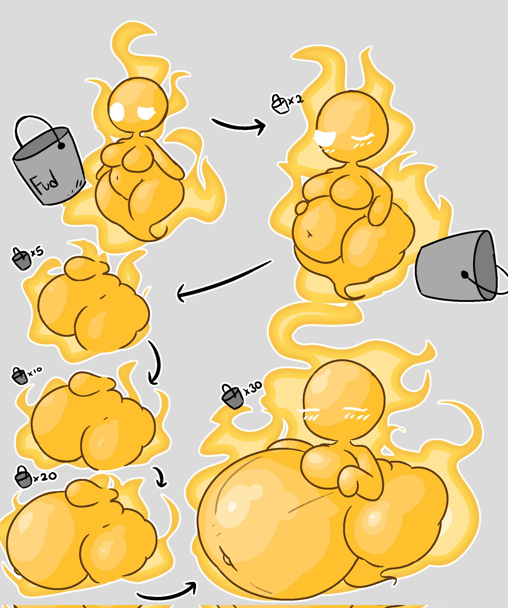 ass expansion, belly, belly bigger than body, belly expansion, big breasts, breasts, brocolees, bucket of lard, female, min-min (the binding of isaac), nude, tagme, the binding of isaac