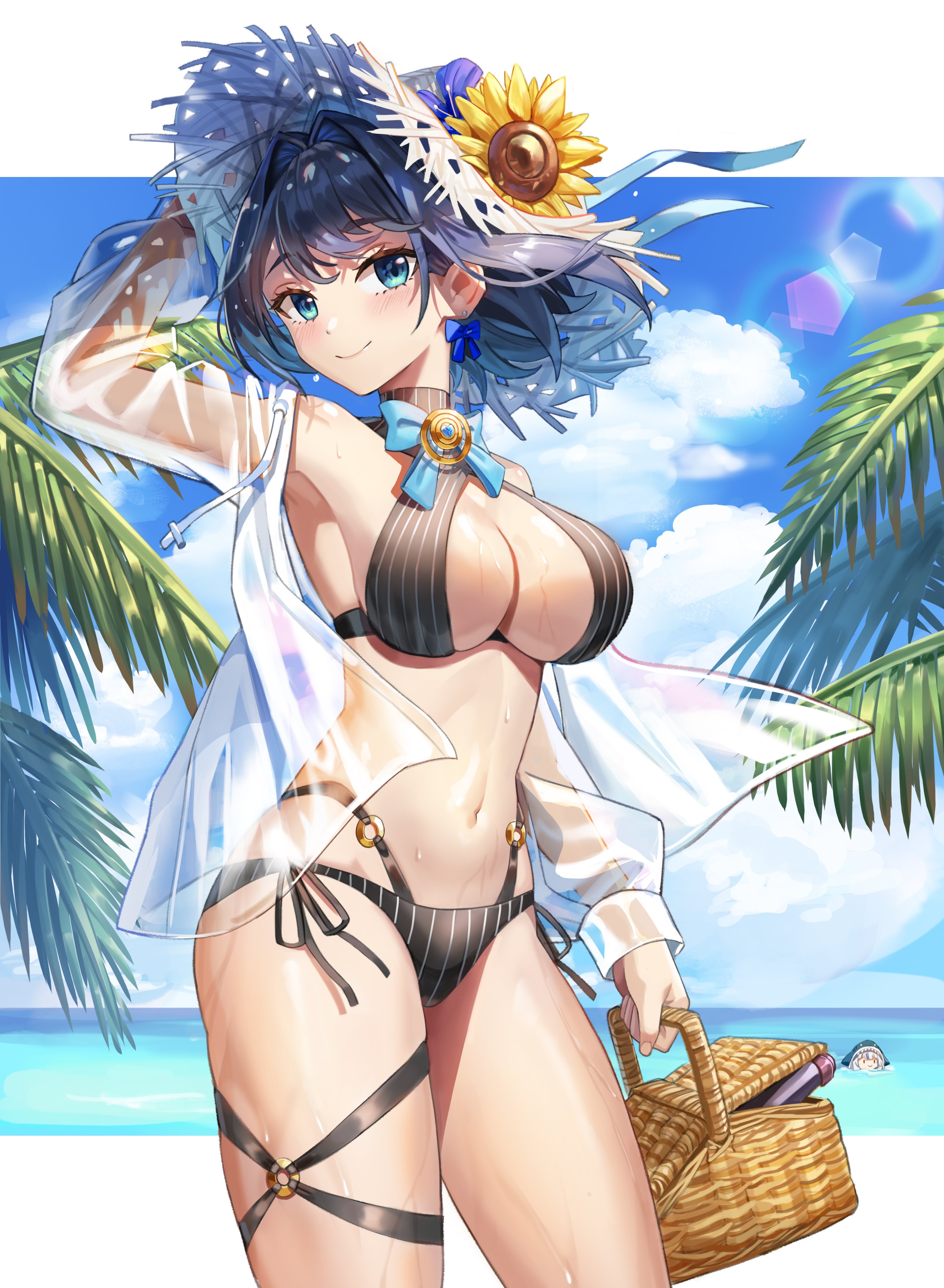 big breasts, breasts, clark1863, female, hololive, hololive english, hololive english -council-, hololive english -promise-, large breasts, ouro kronii, tagme, virtual youtuber