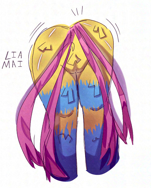 2025, ass, ass focus, ass view, bending over, cameltoe, dandy's world, female, liamai, pussy, roblox, vagina, watermark, yatta (dandy's world)
