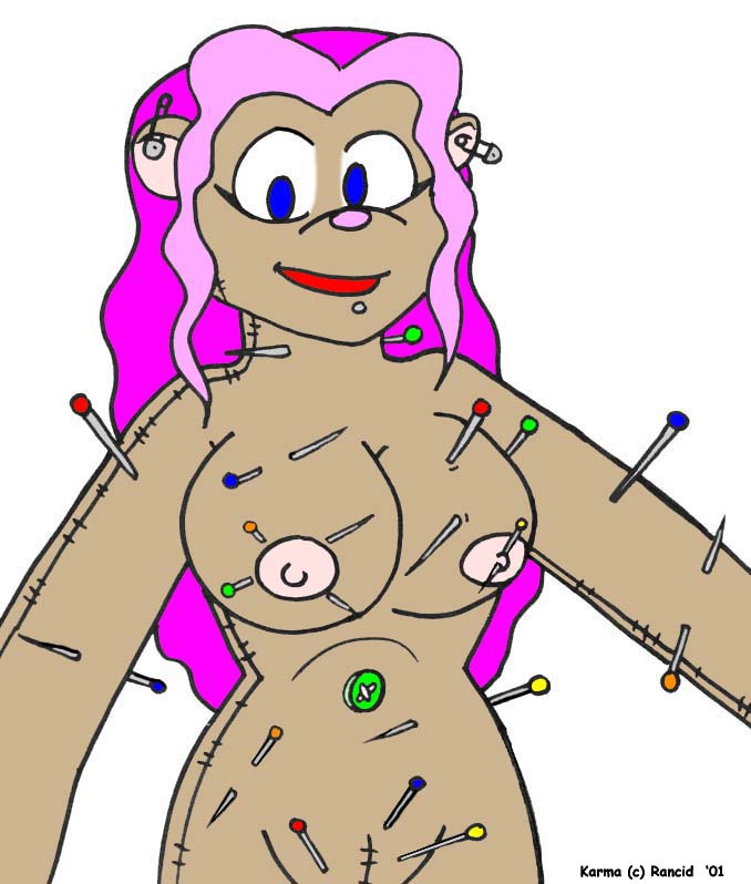 1girls animate_inanimate anthro breasts button_(fastener) doll female female_anthro genitals hair living_doll living_plushie living_voodoo_doll navel nipple_piercing nipples no_fur nude nude_female pierced_body piercing pin_needle plush_doll plushie purple_hair pussy rancid safety_pin sewing_needle sewn_pussy solo stitch_(sewing) voodoo voodoo_doll