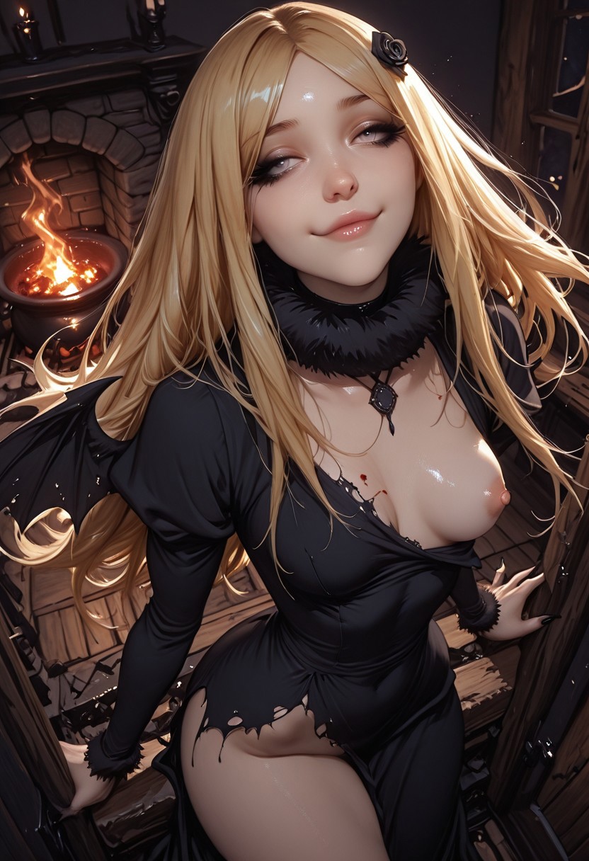 1girls, ai generated, breasts, civitai, dark fantasy, demon, demon girl, demon wings, demoness, erect nipples, female, female focus, female only, gothic, hylian r34, imp renner, looking at viewer, nipples, overlord (maruyama), perky nipples, petite, petite body, petite breasts, petite female, renner theiere chardelon ryle vaiself, round breasts, small breasts, sole female, solo, solo female, tagme, young, young female, younger female