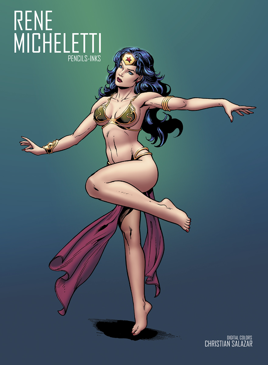 barefoot, belly dancer, belly dancer outfit, black hair, breasts, cleavage, crossover, dancer, dancer outfit, dancing, dc, dc comics, diana prince, female, female only, femsub, harem girl, harem outfit, large breasts, loincloth, slave, slave bikini, slave girl, slave leia (cosplay), slave outfit, submissive female, tiara, wonder woman, wonder woman (series)