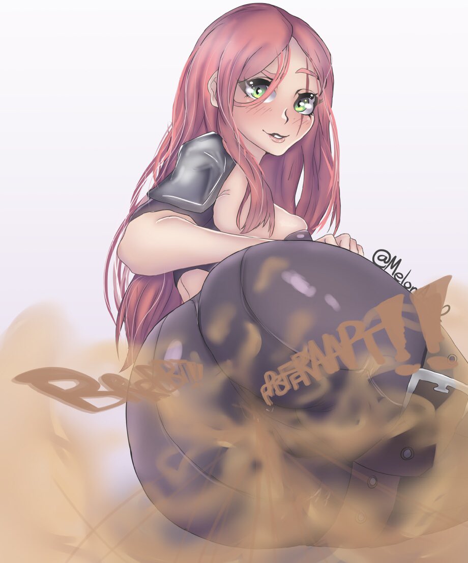 fart fart_fetish katarina_du_couteau league_of_legends melonarts2_(artist) on_side riot_games spread_anus spreading