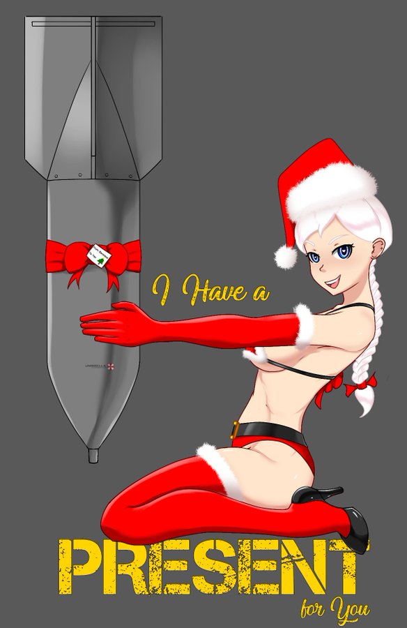 1girls blue_eyes bomb decal female happy_female heart-shaped_pupils lady_baron looking_at_viewer open_mouth partially_clothed pinup qween1795 revealing_clothes silver_hair slim_waist smiling_at_viewer thin thin_female war_thunder white_hair