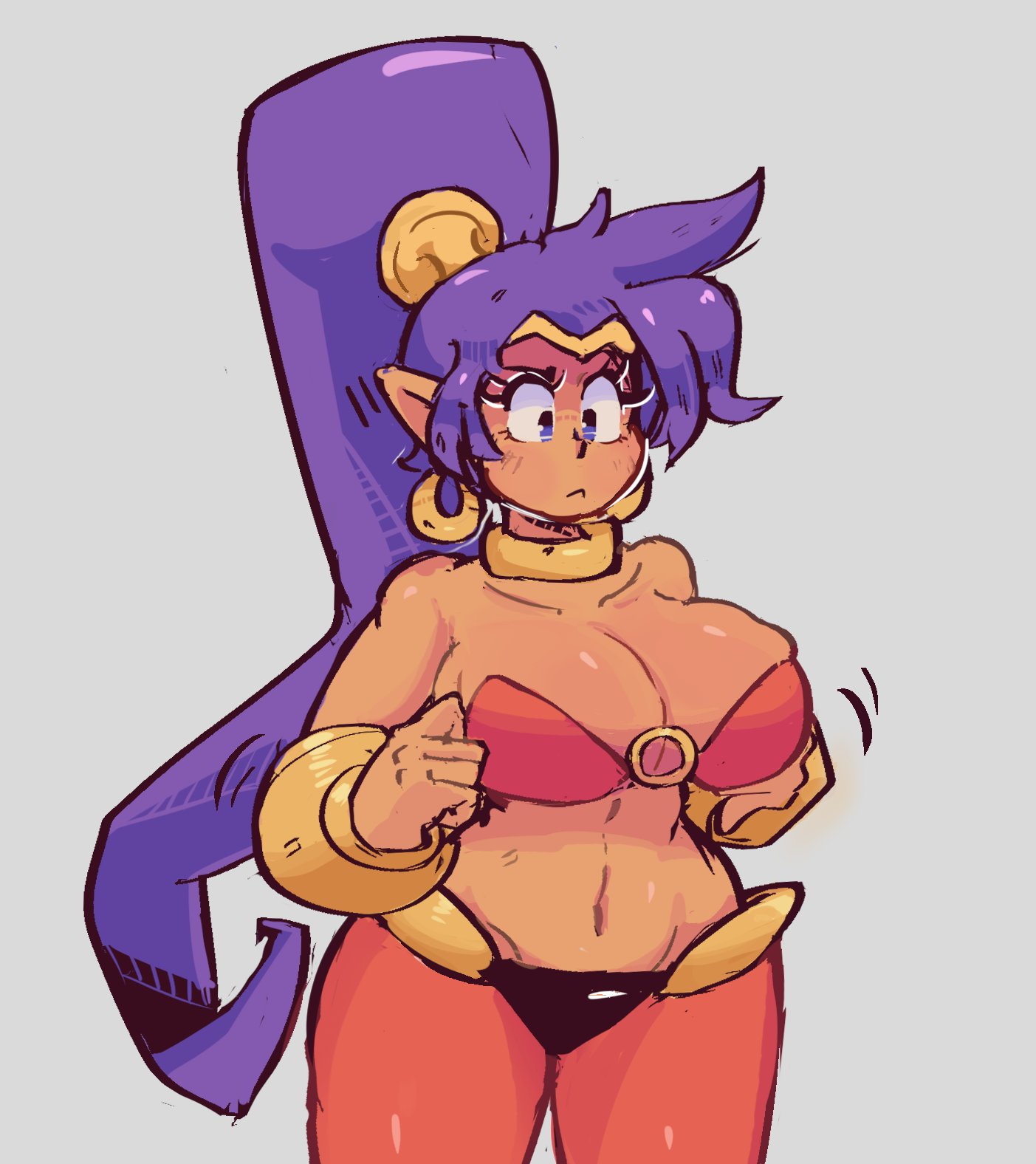 1girls, big breasts, breasts, female, female only, purple hair, shantae, shantae (character), smooth skin, solo, solo female, tagme, viennais8