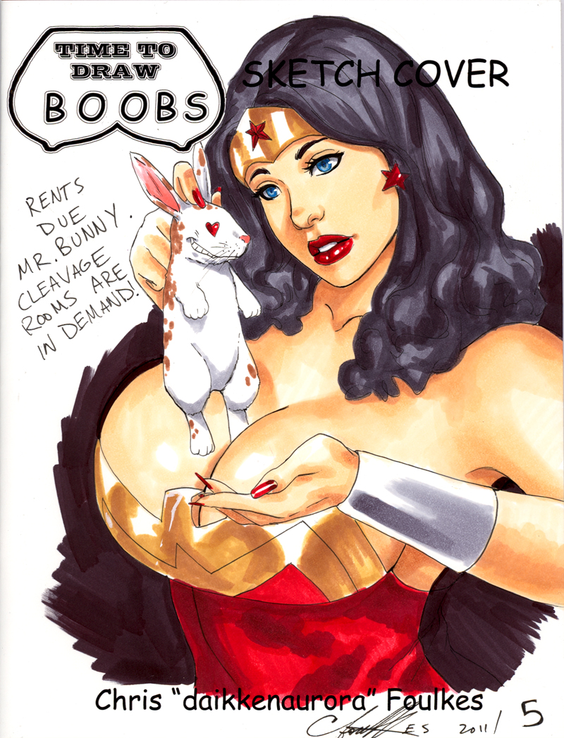 1girls amazon black_hair blue_eyes chris_foulkes cleavage curvaceous curvy curvy_body curvy_female curvy_figure dc dc_comics diana_prince female female_only heroine hourglass_figure light-skinned_female light_skin long_hair rabbit solo solo_female superhero superheroine tagme themysciran voluptuous white_rabbit wonder_woman wonder_woman_(series)