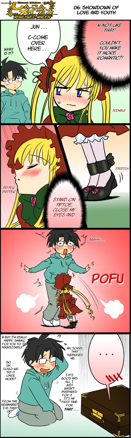 4koma blush comic hard_translated highres jun rozen_maiden sakurada_jun shinku spoken_blush translated translation_request