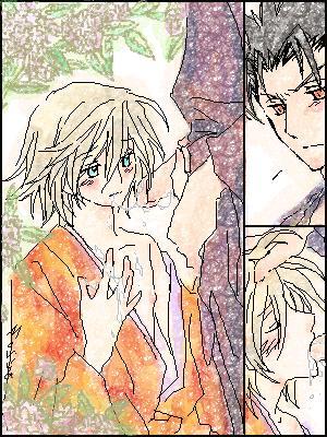 clothing comic fai_d_flowright kurogane oral_sex tagme tsubasa_chronicle yaoi