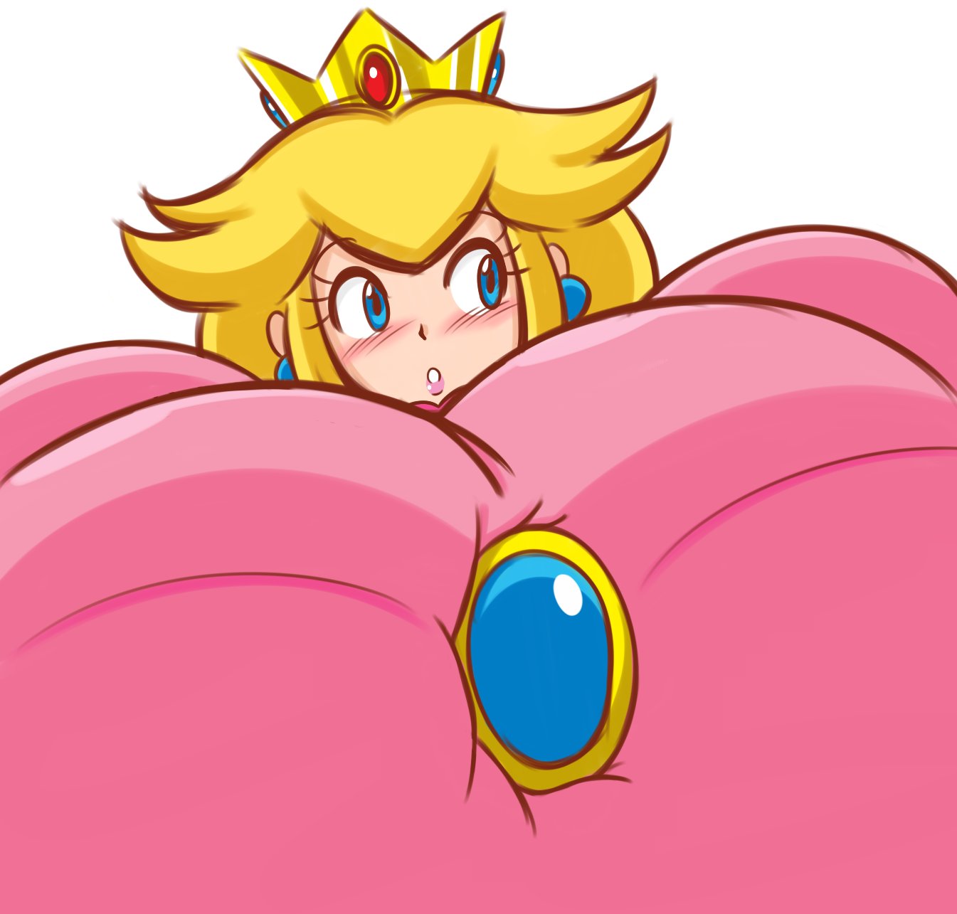 big_breasts breasts female mario_(series) princess_peach sanone tagme thesanstorm