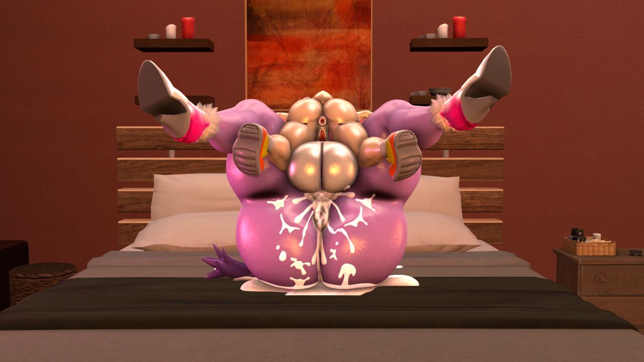 1futa, 1girls, 3d, anthro, anus, ass, back, back view, backsack, balls, ballsack, blaze the cat, blueapple, cream the rabbit, cum, cum in pussy, cum inside, cum on ass, cum on bed, cum splatter, duo, feet up, female, female on bottom, full-package futa, futa on female, futa on top, futanari, huge ass, huge balls, intersex, larger female, legs up, mating press, mounting, on bed, pussy, small ass, smaller futa, sonic (series), source request, vaginal sex