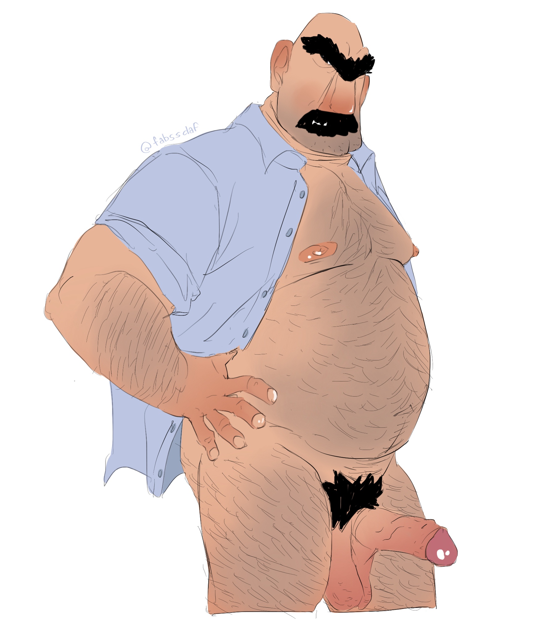 bald, chubby, cloudy with a chance of meatballs, dilf, fabssdaf, hairy, male, male focus, male only, sony, sony corporation, sony pictures animation, tim lockwood