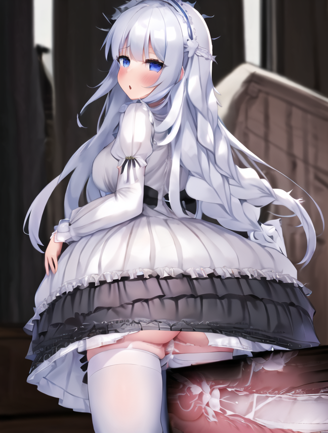 cum cum_in_pussy dress female gothic_lolita penis puroe remote_transfer sex skirt thighhighs