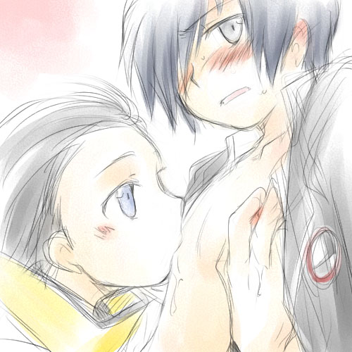 2boys gay male_only megami_tensei minato_arisato persona_3 ryoji_mochizuki tagme