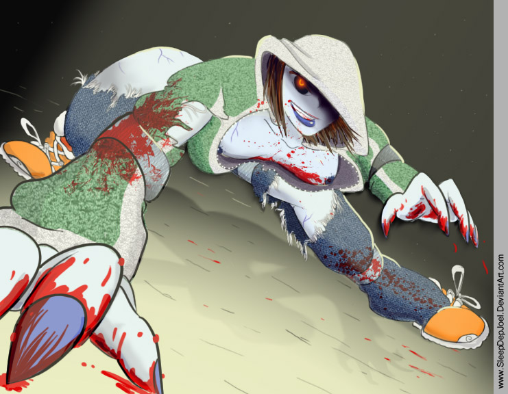 blood bloody_clothes clothes color female female_only hoodie hunter left_4_dead rule_63 solo stained_clothes zombie