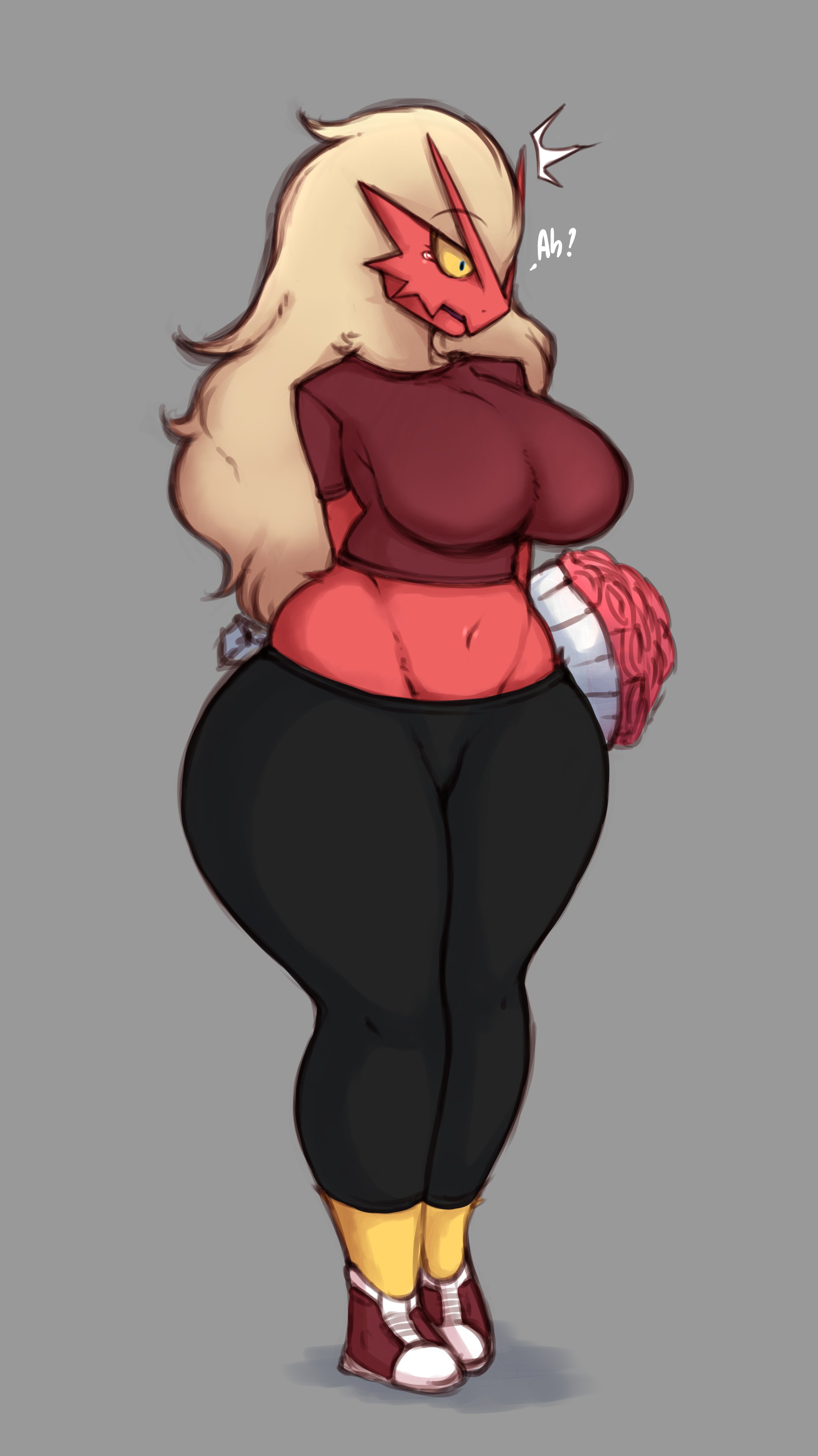 1girls, alternate version available, anthro, anthro only, anthrofied, big breasts, blaziken, bouquet, breasts, cameltoe, clothed, clothes, clothing, english text, female, female only, female pokemon, flower, full body, fully clothed, hips, huge breasts, humanoid, large breasts, long hair, looking down, offscreen character, original character, pokemon, pokemon (species), pokephilia, pussy, sad, saltyxodium, shocked expression, shoes, short sleeves, socks, solo, solo female, surprised, tears, text, thick, thick thighs, thighs, thunder thighs, tight clothing, wide hips, yoga pants