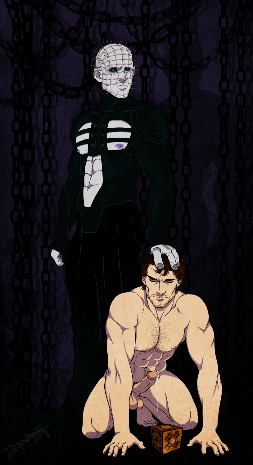 ed_draws hellraiser male male_focus male_only nightmare_husbando pinhead