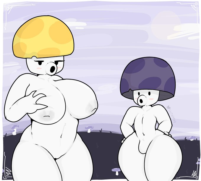 1boy 1boy1girl 1girls 2022 anthro anthro_only anthrofied areolae artist_name background bare_shoulders belly_button big_breasts blush blushing_at_viewer border breast_grab breasts bulge curvy curvy_body curvy_female curvy_figure duo featureless_crotch fungus fungy half-closed_eyes hand_behind_back hand_on_breast hands_on_hips height_difference huge_breasts humanoid looking_at_viewer magthender mushroom mushroom_humanoid naked night night_sky nipples no_genitals no_humans no_penis not_furry nude nude_female nude_male outline outside plant plant_boy plant_girl plants_vs_zombies puff-shroom_(pvz) pussy size_difference sun-shroom_(pvz) thick thick_legs thick_thighs three_fingers twitter_username uncensored video_games watermark white_body white_skin