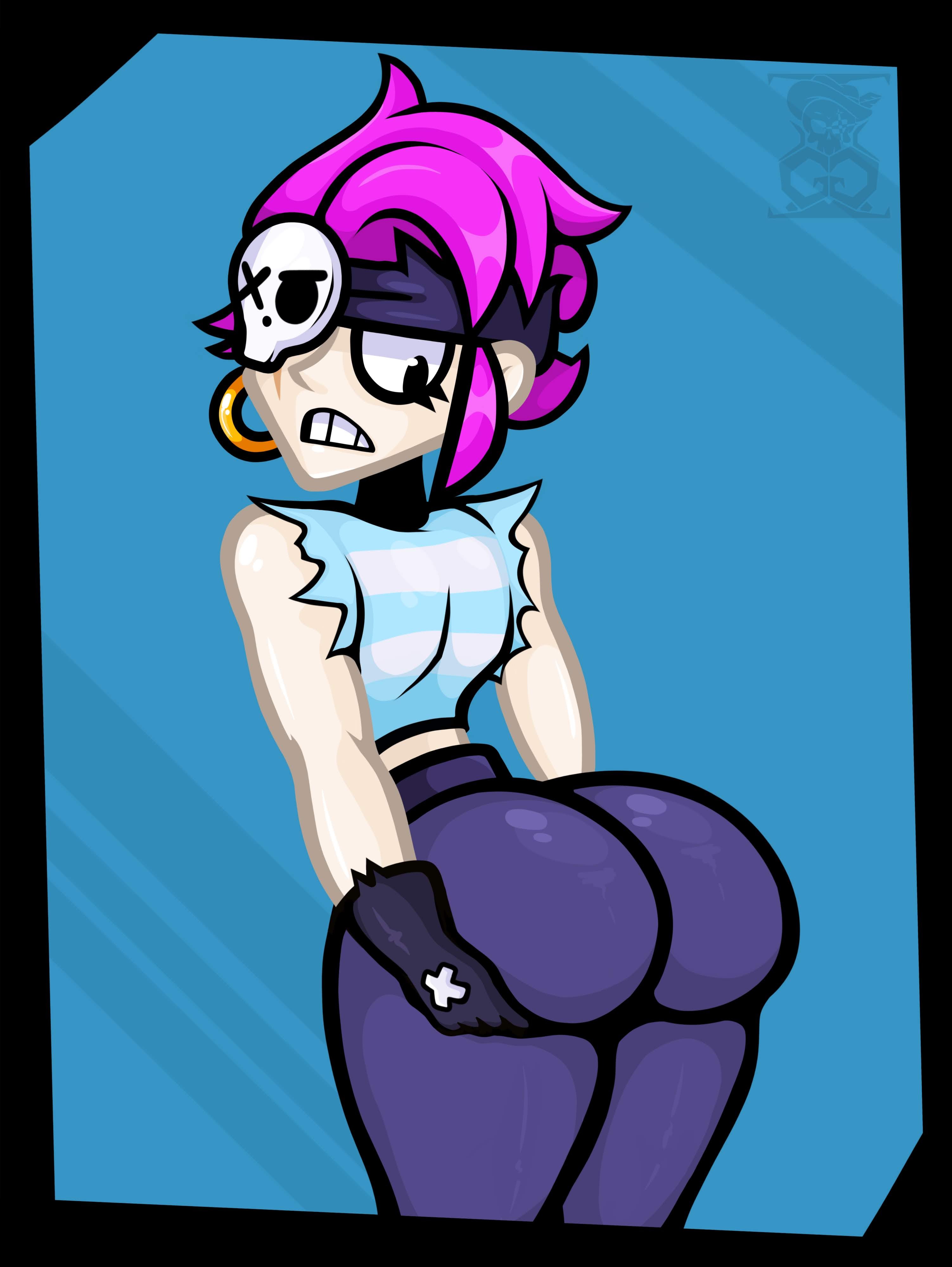 ass, big ass, big butt, brawl stars, female, gotig1231, penny (brawl stars)