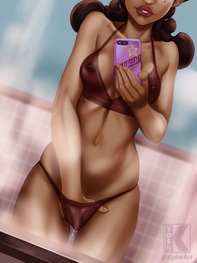 1girls beauty_mark breasts dark-skinned_female disney disney_channel female female_only fingering kyder masturbation mirror_selfie navel nipple_piercing nipples penny_proud piercing pussy_juice pussy_juice_drip see-through see-through_clothing selfie solo the_proud_family thick_lips thick_thighs toon_disney wide_hips