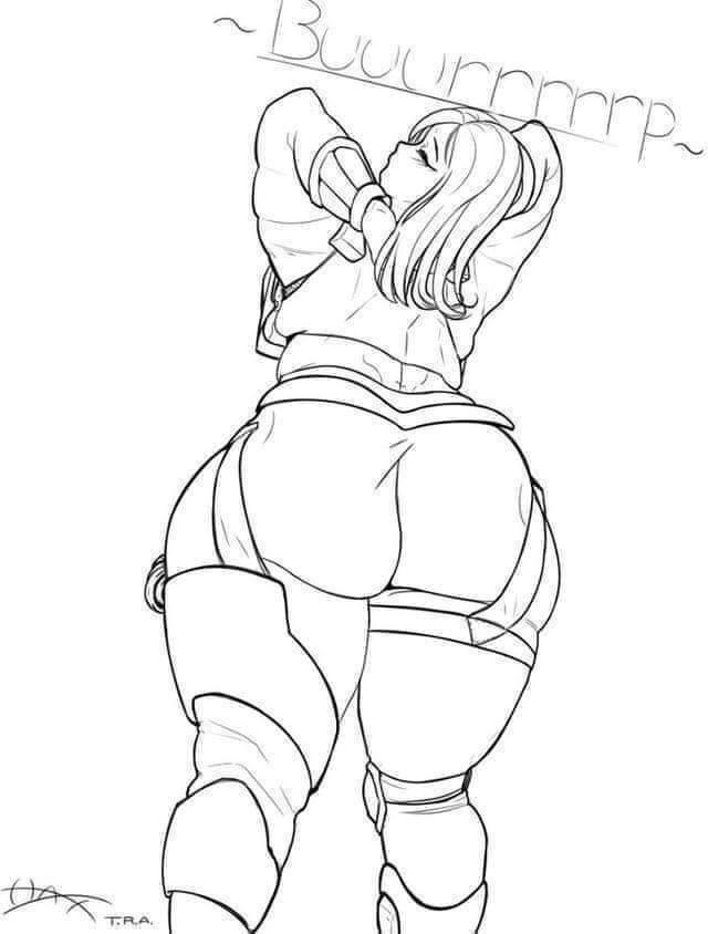 1girls ass ass_focus back_view bubble_butt burping butt clothed clothed_female clothing fortnite fortnite:_save_the_world huge_ass machinist_mina tagme