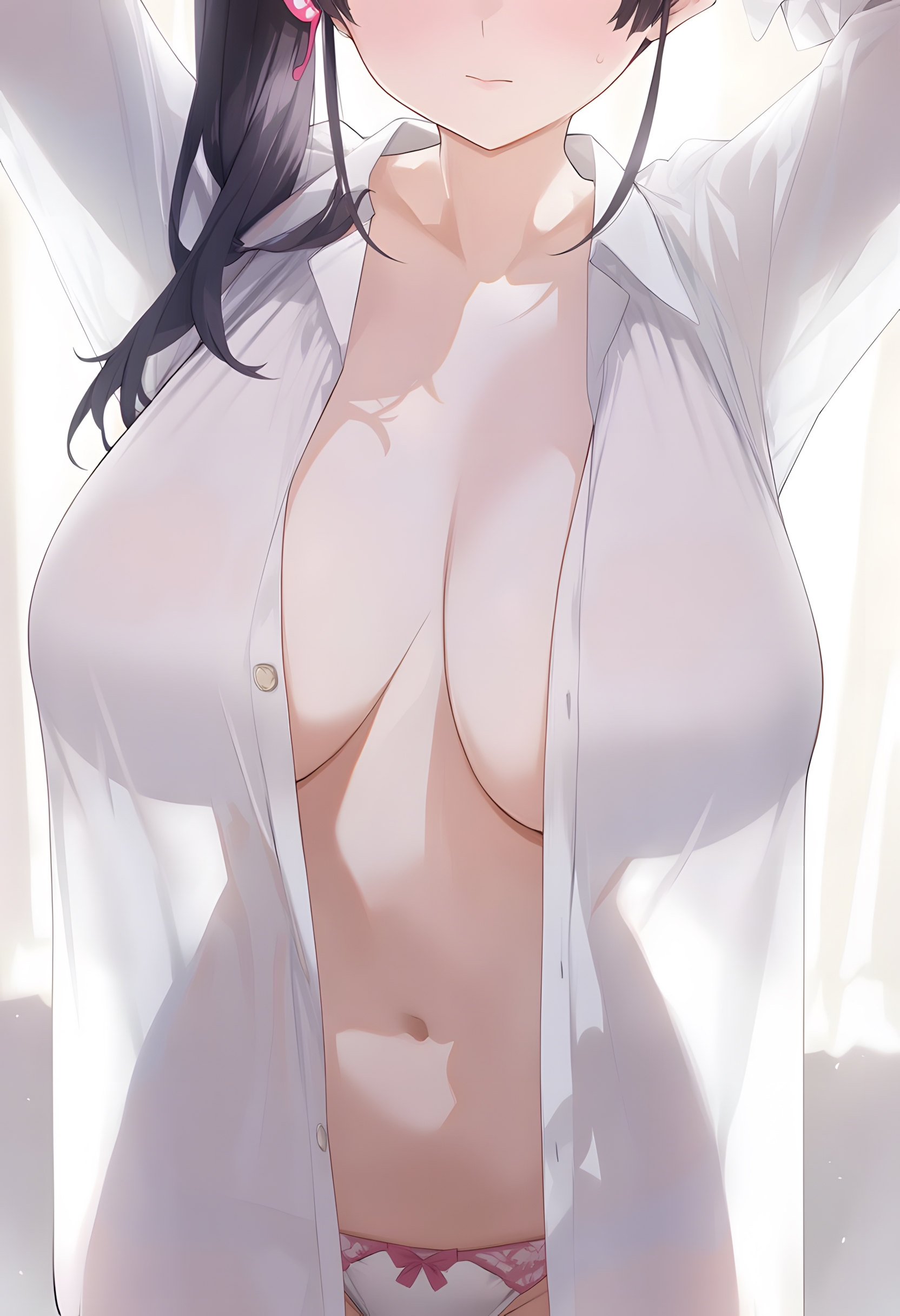 ai assisted, ai generated, big ass, big breasts, demon slayer, female, illustration, kimetsu no yaiba, sexy, tsuyuri kanao