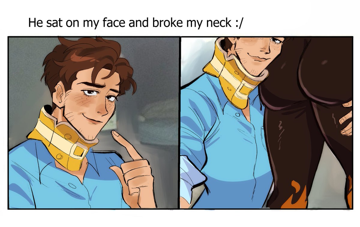 ass, big ass, big butt, bubble ass, bubble butt, but, dispatch (game), face closeup, flambae, gay, hungryrattador, male, male only, meme, meme reference, no visible genitalia, robert robertson, she sat on my face and broke my neck