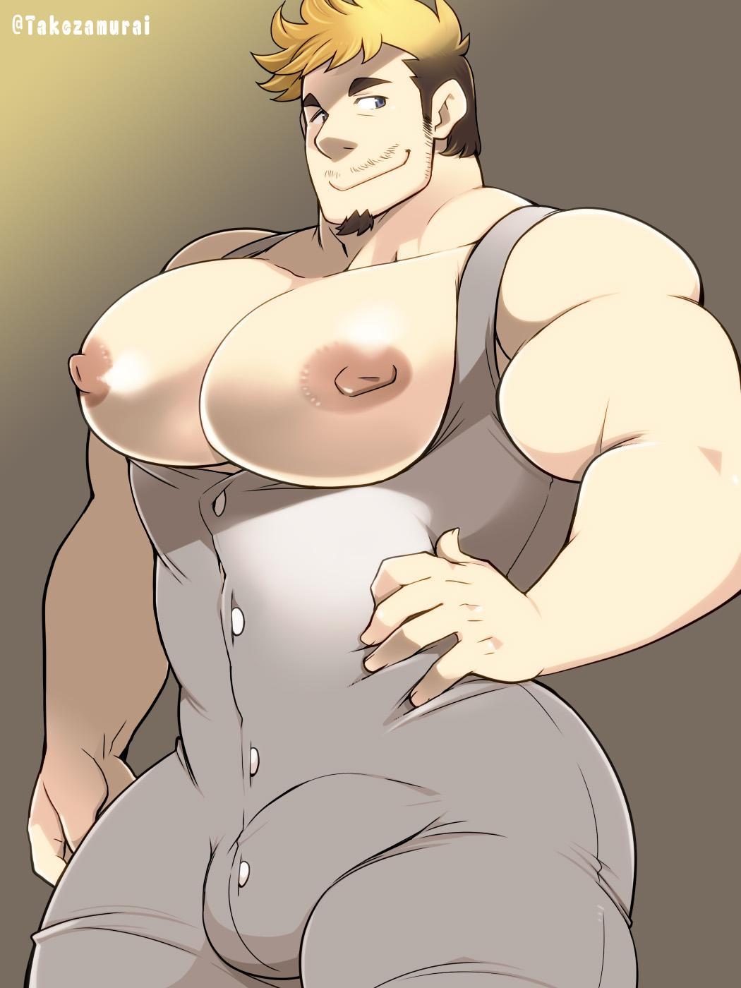 1boy bara bara_ass bara_tiddies bara_tits big_ass big_ass_(male) big_butt big_chest big_pecs bubble_ass bubble_butt clothing dat_ass dat_butt dumptruck_ass dumptruck_butt facial_hair fat_ass fat_butt gigantic_chest gigantic_pecs huge_ass huge_butt huge_chest huge_pecs large_ass large_butt large_pectorals looking_at_viewer male_only man_boobs man_breasts massive_ass massive_butt massive_chest massive_pecs moobs muscle_ass muscle_butt muscular_ass muscular_butt plump_ass plump_butt round_ass round_butt takezamurai