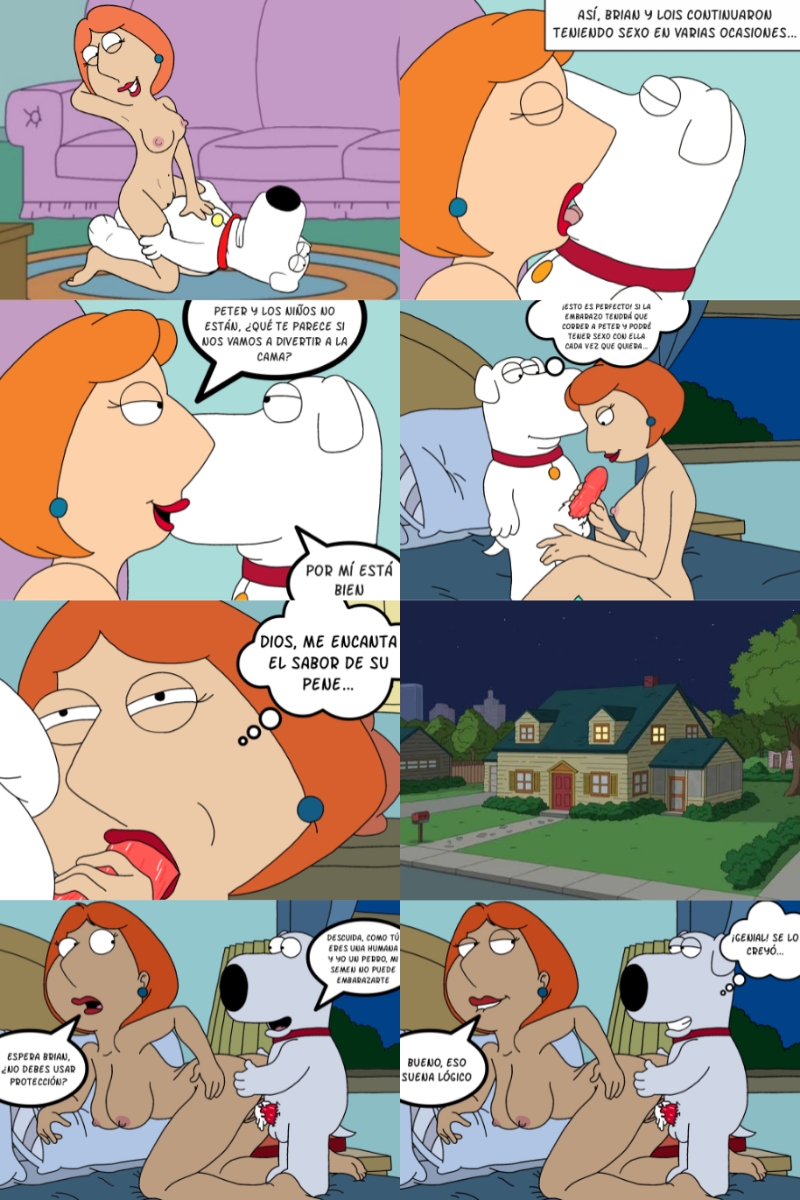 all fours, brian griffin, canine, cheating, cowgirl position, cucked by anthro, cum in pussy, dog, doggy style, family guy, fellatio, female, handjob, interspecies, larger female, lois griffin, male, milf, pussy, red hair, size difference, smaller male, vaginal penetration, zoophilia
