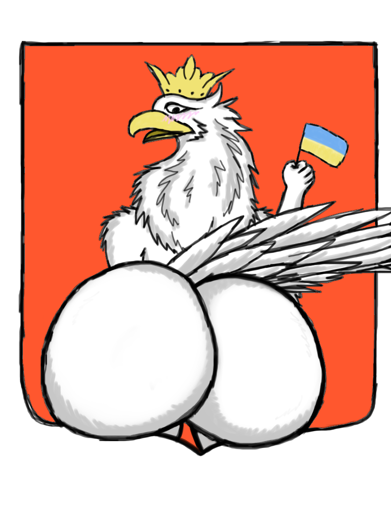 ass country eagle emblem female poland ukraine ukrainian_flag