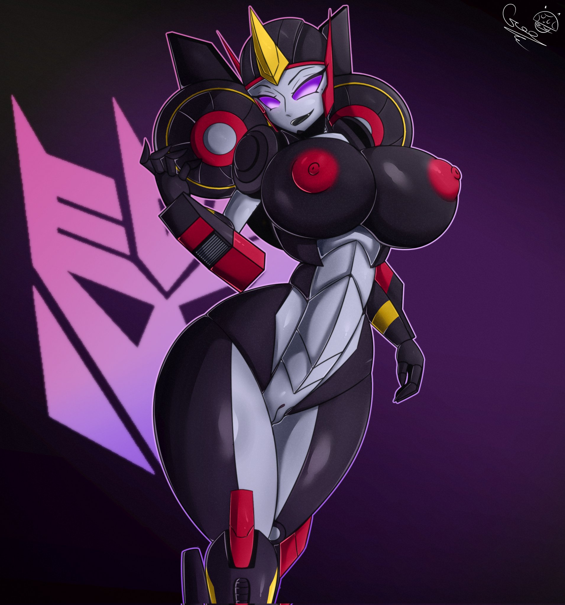 breasts, female, flamewar, nude, purple eyes, pussy, red nipples, solo, tagme, tr yithaz, transformers