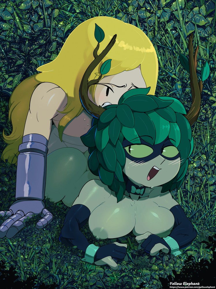 1boy adventure_time aqua_skin areolae ass black_eyes blonde_hair blush bottomless bottomless_female bow_choker branch_antlers breasts clenched_teeth clothing colored_skin completely_nude completely_nude_male dimples_of_venus duo elbow_gloves extremely_large_filesize eye_mask female finn_the_human forest gloves grass green_sclera high_resolution humanoid huntress_wizard interspecies large_breasts large_filesize leaf_hair light-skinned_male long_hair looking_pleasured male monster_girl nature nude on_grass open_mouth outdoor_sex outdoors partly_fingerless_gloves plant_girl prone_bone prosthesis prosthetic_arm prosthetic_hand sex short_hair straight sweat taken_from_behind teeth very_high_resolution wrist_cuffs yellow_elephant