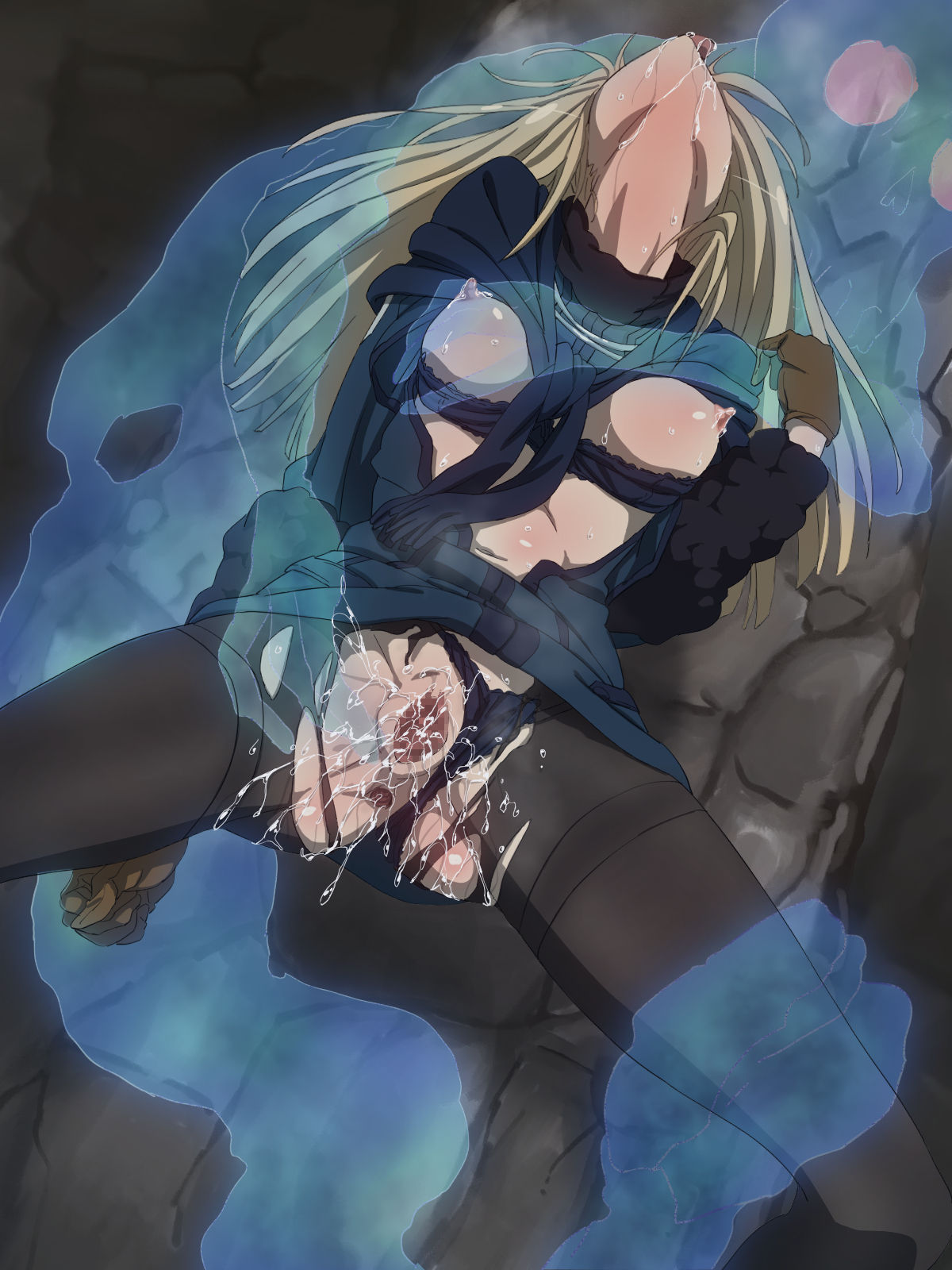 fate/grand_order fate_(series) forced_lactation forced_orgasm ghost lactating lord_el-melloi_ii_case_files orgasm pantyhose pussy_juice reines_el-melloi_archisorte ripped_clothing saliva