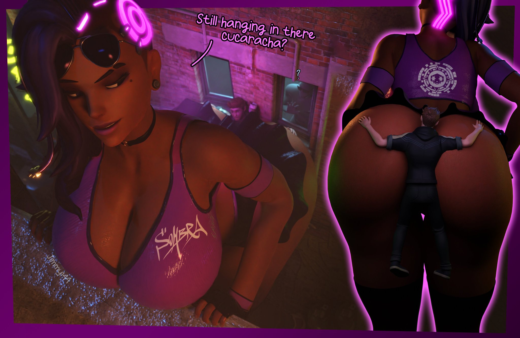 1girls, 3d, 3d (artwork), activision, ass, big ass, big breasts, blizzard entertainment, bottom heavy, breasts, brown body, brown skin, brown-skinned female, bust, busty, chest, curvaceous, curvy, curvy figure, dark skin, dark-skinned female, digital media (artwork), female, female focus, fit, fit female, giantess, hair, hips, hourglass figure, huge ass, huge breasts, human, jimmy144, large ass, large breasts, latina, legs, lips, macro, macro female, mature, mature female, mexican female, olivia colomar, overwatch, overwatch 2, overwatch league, scrag sombra, slim waist, sombra, thick, thick hips, thick legs, thick thighs, thighs, top heavy, voluptuous, waist, wide hips