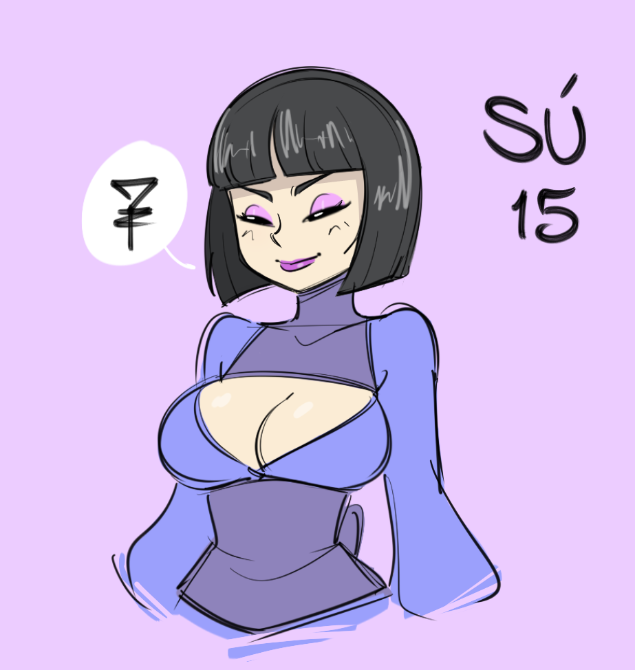 1girls asian asian_female black_hair character_name character_sheet chinese_clothes clothing dragon_dynasty light-skinned_female medium_breasts purple_eyeshadow purple_lipstick samson_00 short_hair solo su_(samson)