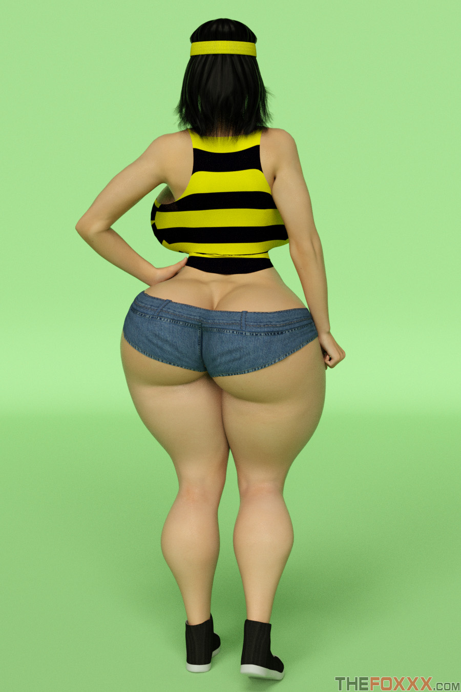 1girls 3d 3d_(artwork) 5_fingers ass ass_cleavage ass_focus back back_view backboob big_ass big_breasts big_hips bimbo black_hair breasts brown_hair bubble_ass bubble_butt butt butt_crack clothing crystal_yamanaka_(wappah) dark_hair female hips hourglass_figure huge_ass human large_ass large_breasts light-skinned_female light_skin milf original thefoxxx thick thick_hips thick_legs thick_thighs vixensville voluptuous waist wide_hips