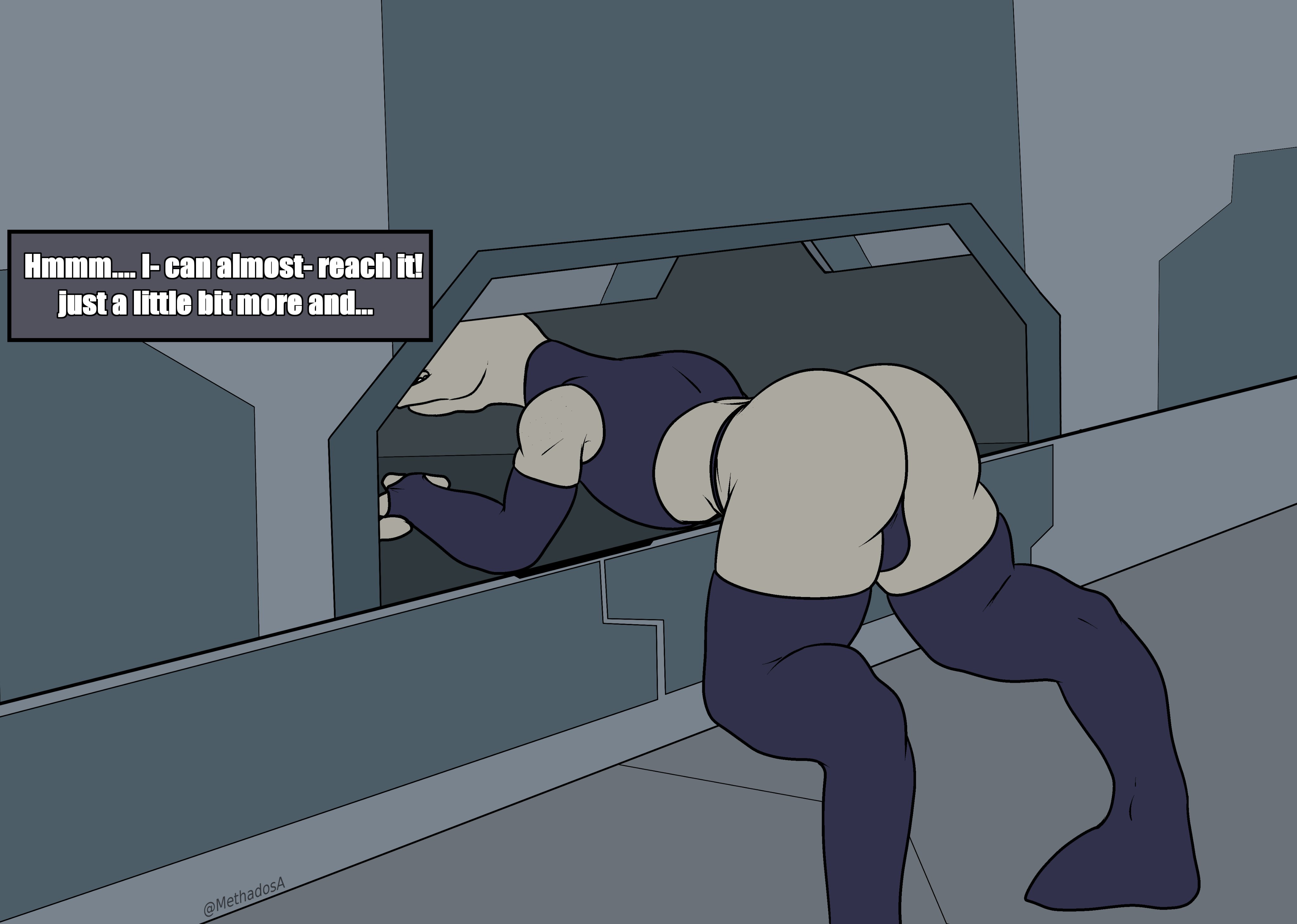 1boy, 2d, alien, ass, big ass, bubble ass, bubble butt, femboy, grey skin, halo (series), huge ass, male, male only, methados, sangheili, solo, tagme