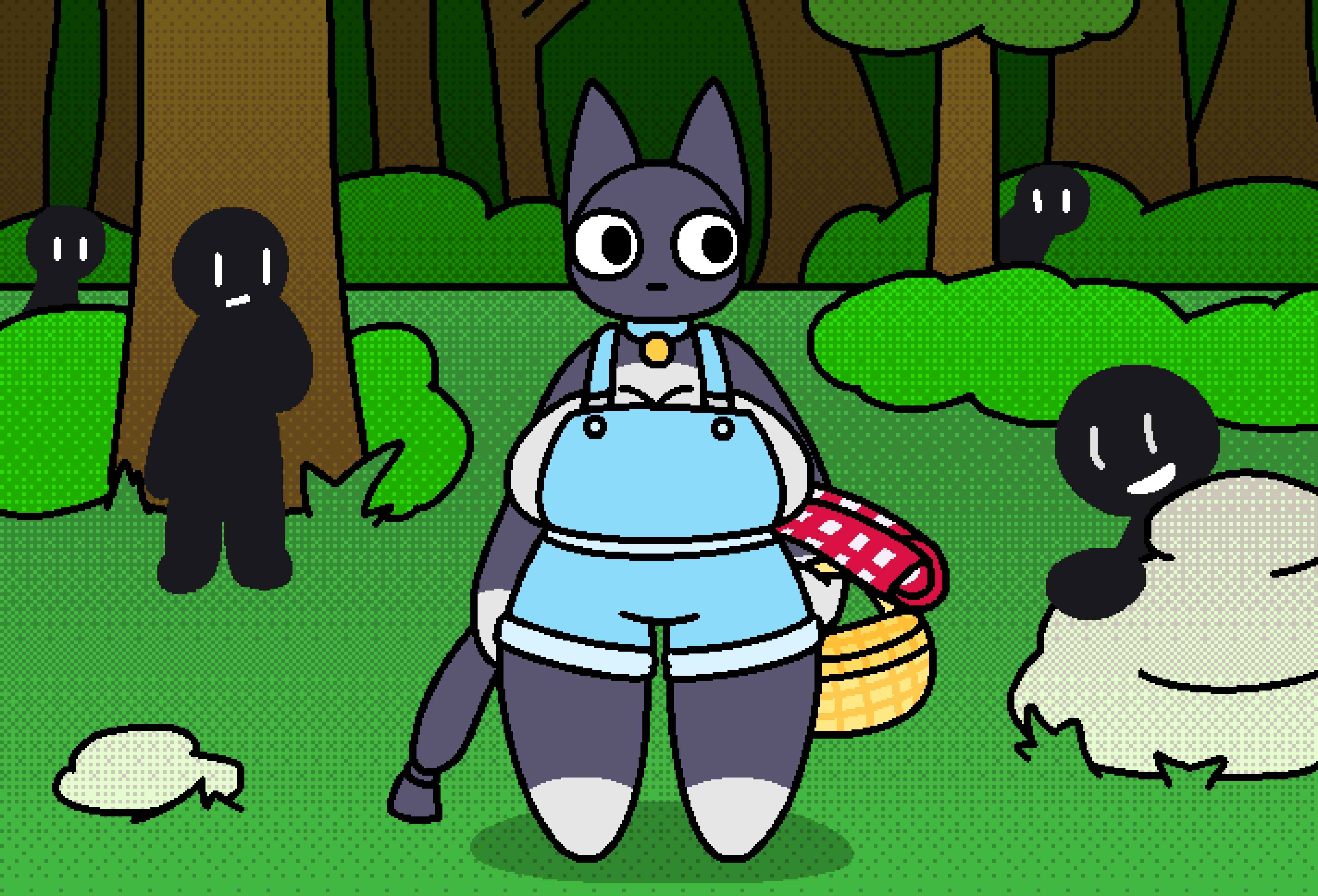 1girls anthro big_breasts doodle_world feline female furry louis_(doodle_world) roblox roblox_game tagme woofgang