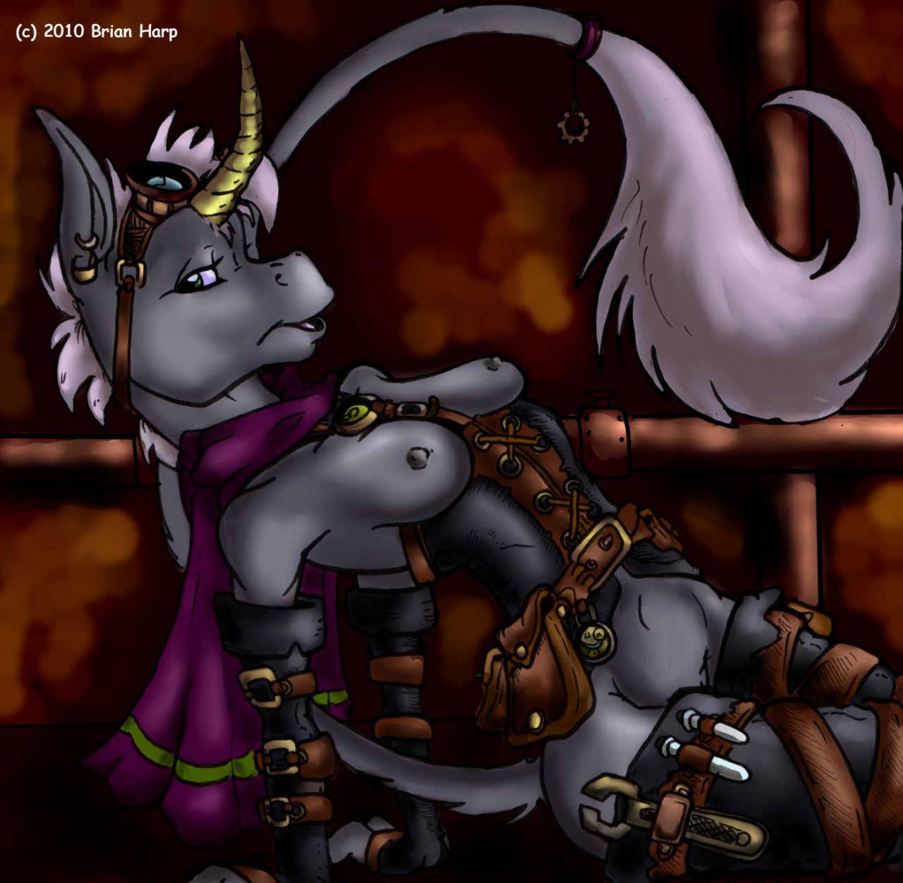 2010 breasts brian_harp ear equine female furry furry_only goggles leather no_humans steampunk tail unicorn