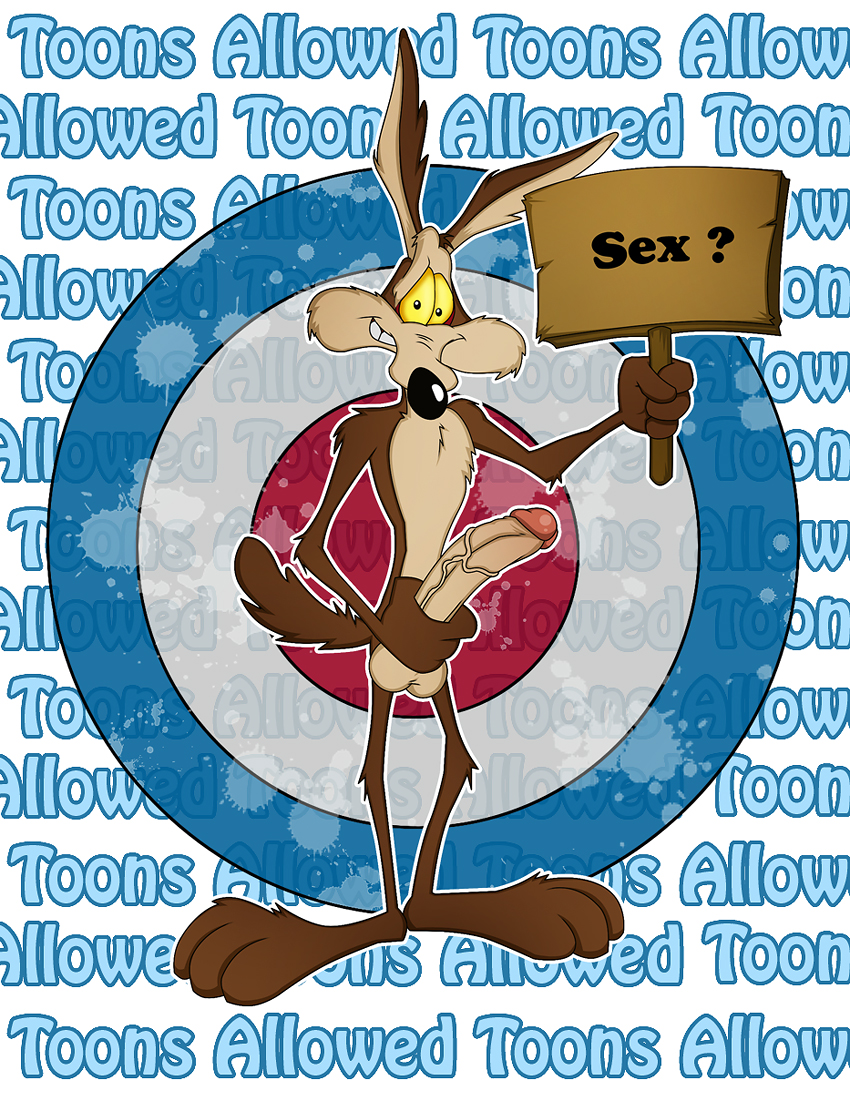 1male 3_toes 4_fingers animal_ears anthro aroused balls barefoot big_balls big_feet big_penis brown_fur canine coyote erect erection feet front_view fur furry gninrom grin gripping holding holding_penis inviting_to_sex large_penis long_ears looking_at_viewer looney_tunes male male_only mammal nude open_eyes penis penis_grab pointy_ears presenting presenting_penis sign smile smiling smooth_fur solo suggestive tail tan_fur target testicles text thick_penis toes uncensored veins veiny veiny_penis wile_e._coyote yellow_eyes