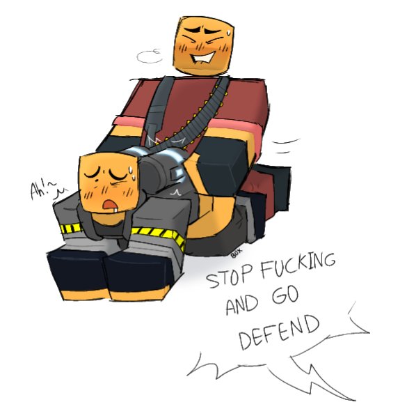 2boys, accelerator (tds), backshots, blocky body, english, english dialogue, english language, english text, evil spongebob2, gay, gay anal, gay domination, gay sex, male, minigunner (tds), roblox, roblox game, robloxian, tagme, text, tower defense simulator, white background