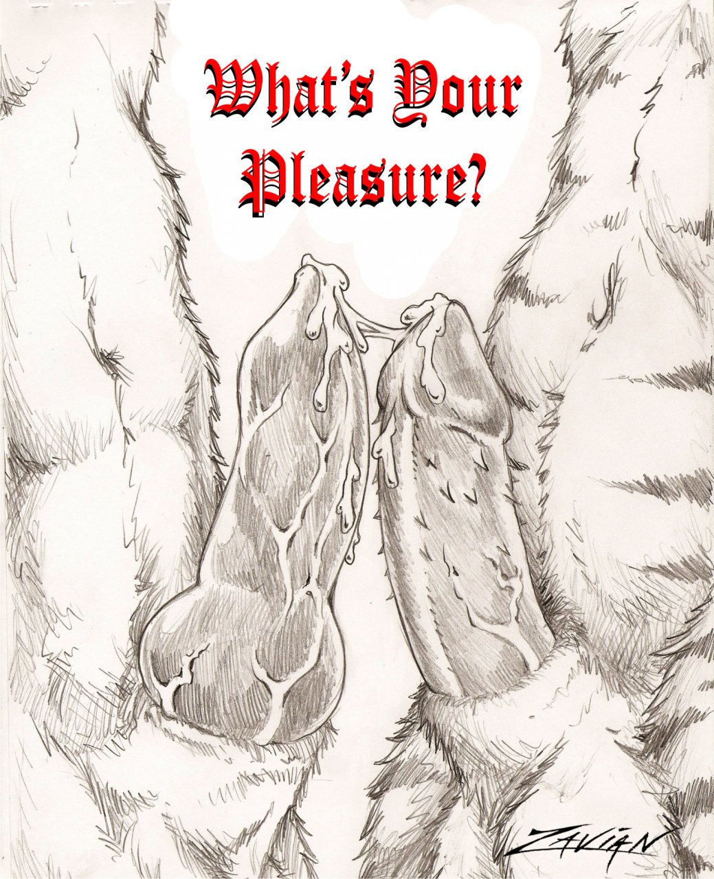 2boys animal_penis anthro artist_name balls ballsack barbed_penis barbs body_fur canine canine_penis close-up cum erection feline feline_penis furry furry_balls furry_only gay knot male male_only monochrome partial_male penis penis_focus scrotum sheath sketch testicles text veiny_penis zavian