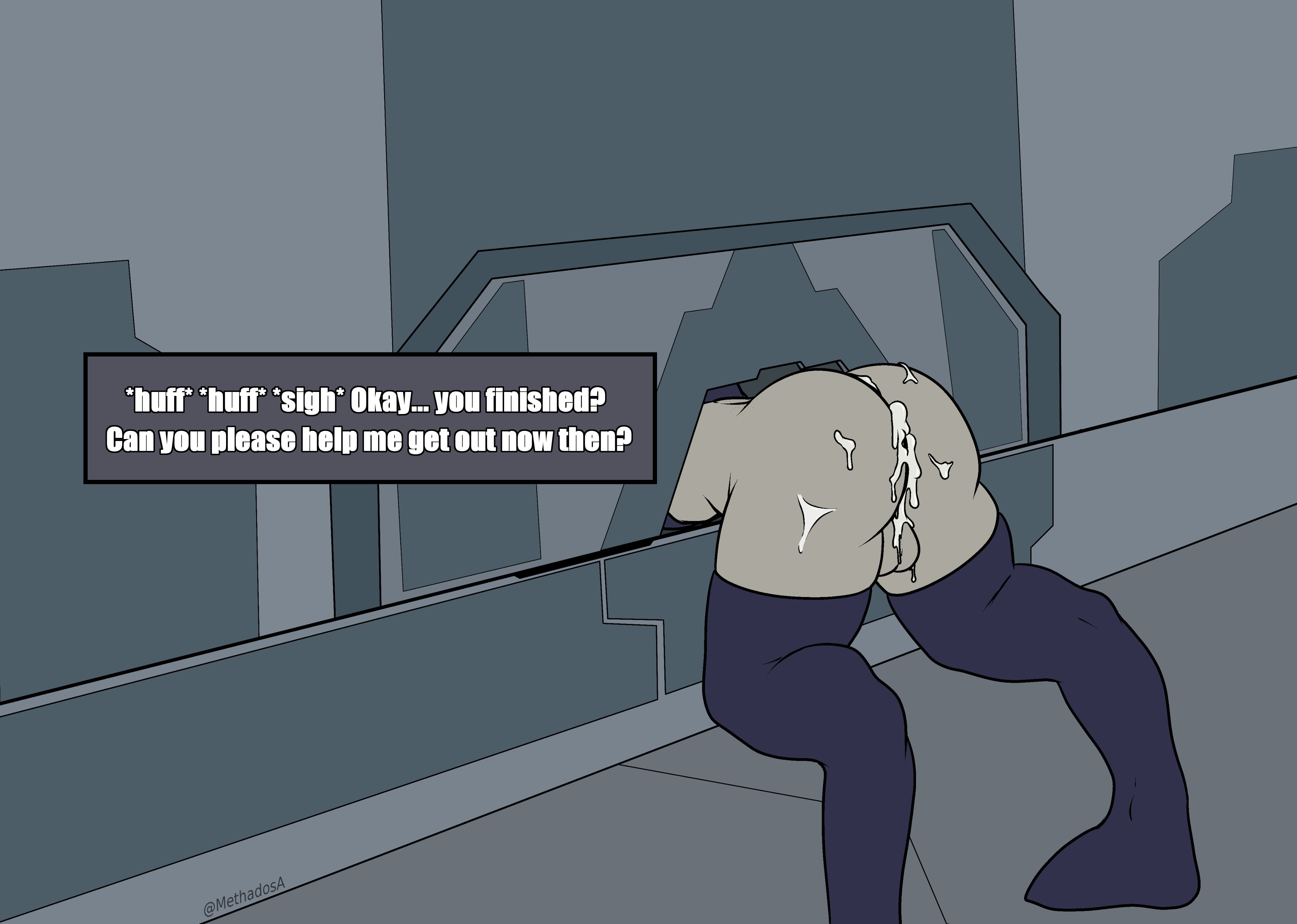 ass, big ass, bubble ass, bubble butt, cum, femboy, halo (series), huge ass, male, male only, methados, sangheili, tagme