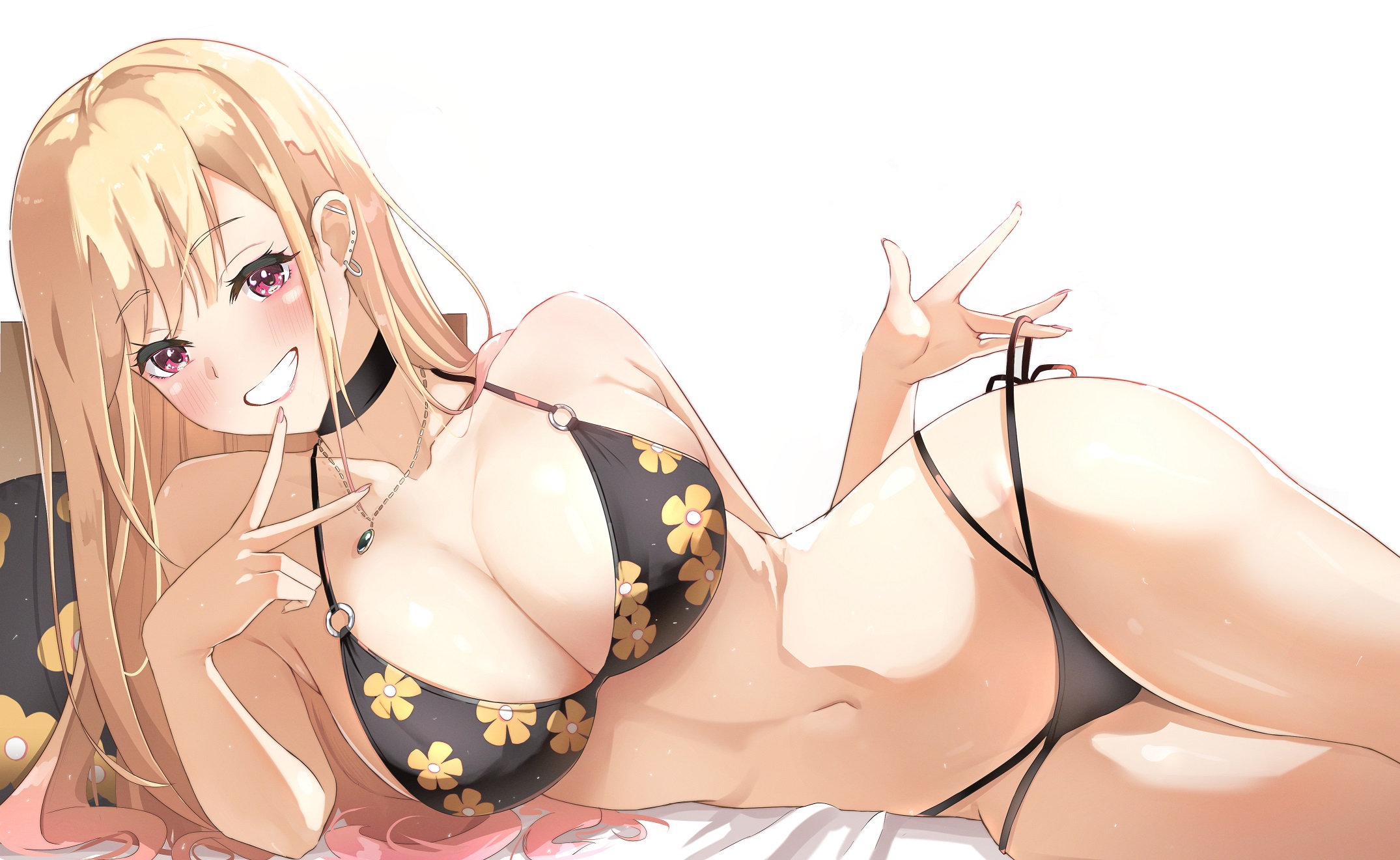 alternate costume, breasts, female, female only, kitagawa marin, looking at viewer, skymole01, solo, sono bisque doll wa koi wo suru