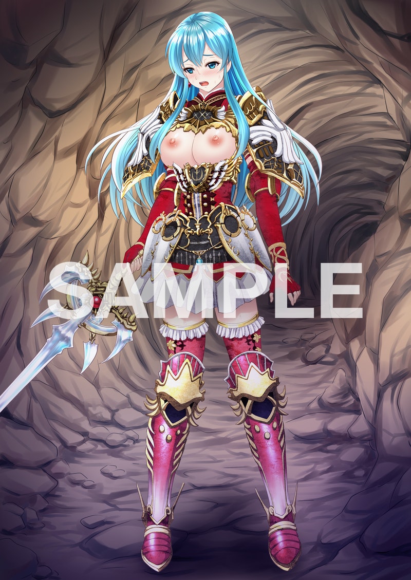 1girls alternate_costume bare_thighs blue_eyes blue_hair boots breasts breasts_out eirika_(fire_emblem) eirika_(graceful_resolve)_(fire_emblem) elbow_gloves exposed_breasts female female_only fingerless_gloves fire_emblem fire_emblem:_the_sacred_stones fire_emblem_heroes gloves large_breasts long_hair nao_takami nintendo official_alternate_costume open_mouth sample sieglinde_(fire_emblem) skirt sword thighhighs thighs torn_clothes weapon