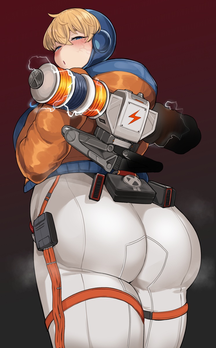 apex_legends ass_squeeze back_view belt big_ass big_butt big_hips big_thighs blush blush_lines bottom_heavy bubble_ass bubble_butt bursting_butt bursting_clothes cham22 curvy_body dat_ass female female_only gigantic_ass gigantic_butt lichtenberg_figure looking_at_another outgrowing_clothes scar simple_background skin_tight skin_tight_suit steam steaming_body steamy_breath stretched_clothing thick thick_ass thick_hips thick_legs thick_thighs tight_clothes tight_clothing tight_pants tights unknown_artist viewed_from_behind viewed_from_below visible_breath wattson_(apex_legends)